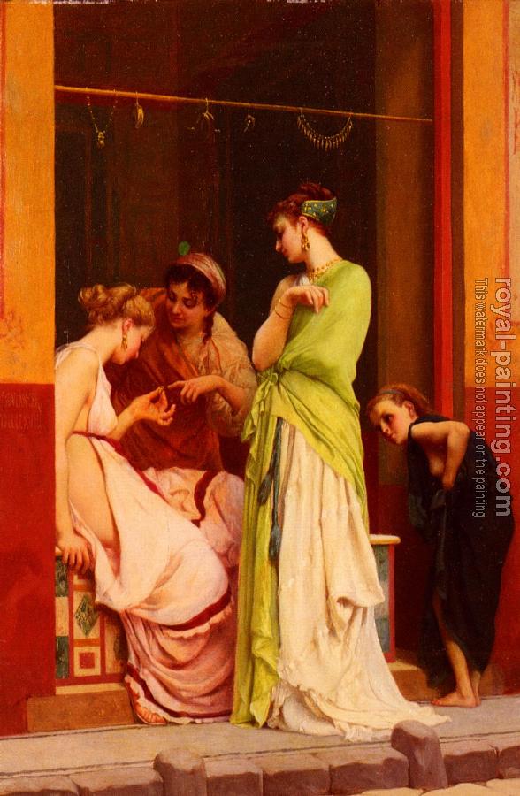Gustave Clarence Rodolphe Boulanger : Une Marchande De Bijoux A Pompeii